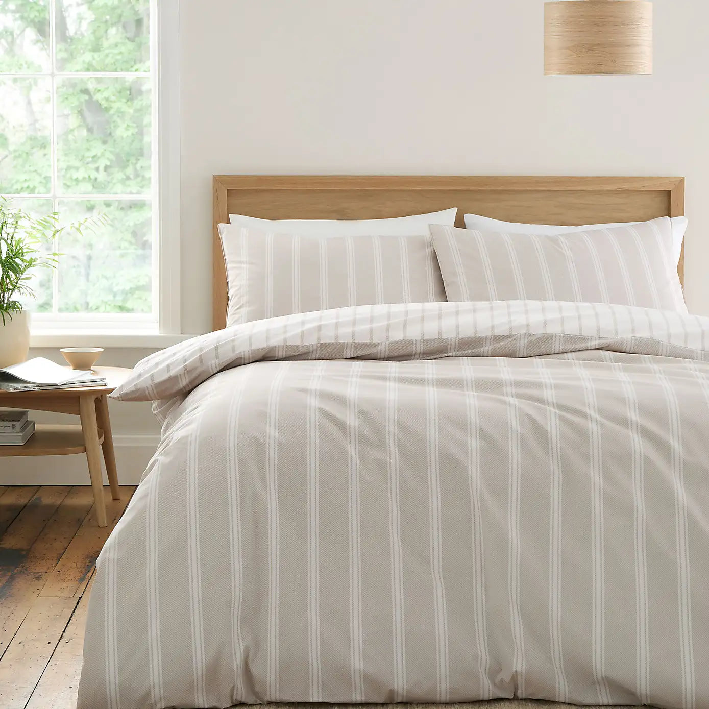 Ashford Natural Stripe | Duvet Covers