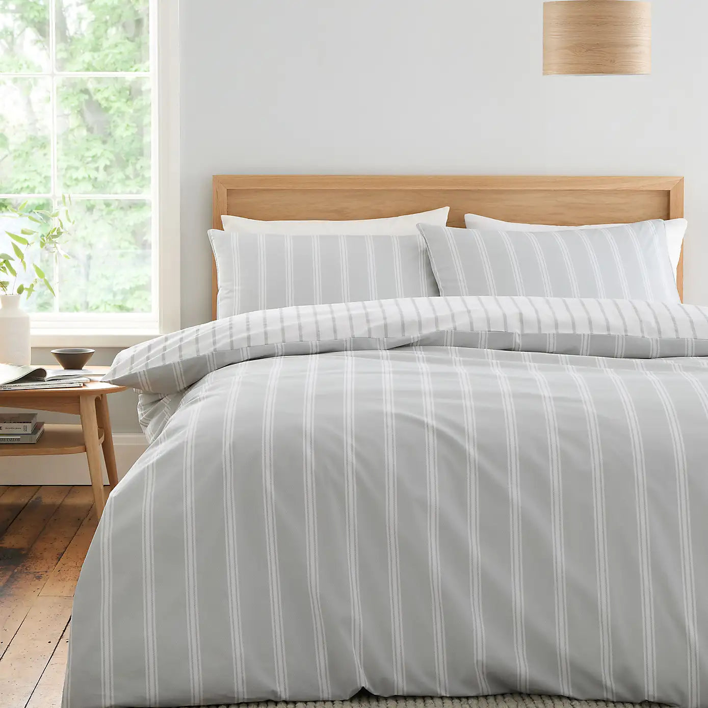 Ashford Silver Stripe | Duvet Covers