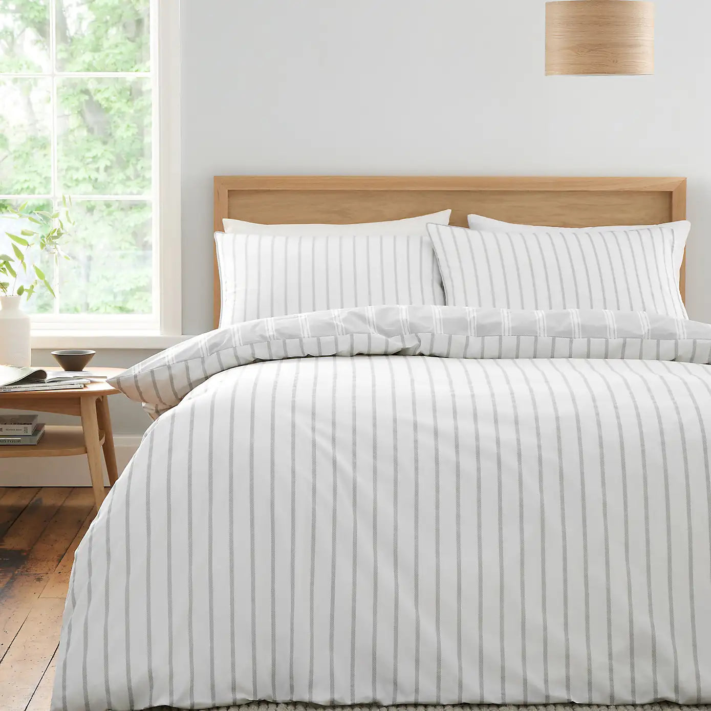 Ashford Silver Stripe | Duvet Covers