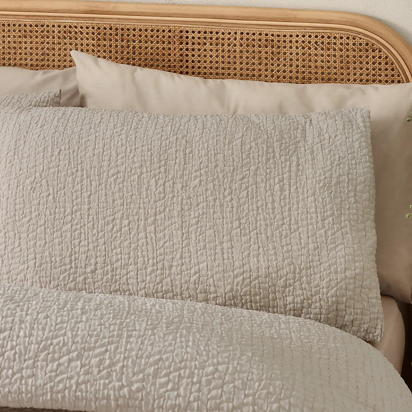 Natural Crinkle Seersucker | Duvet Covers