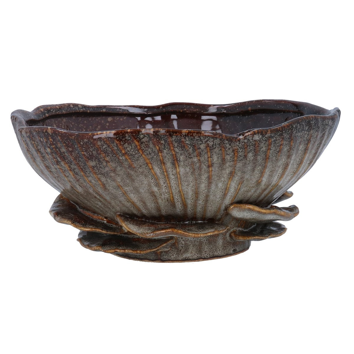 Brown Mushroom Decorative Bowl