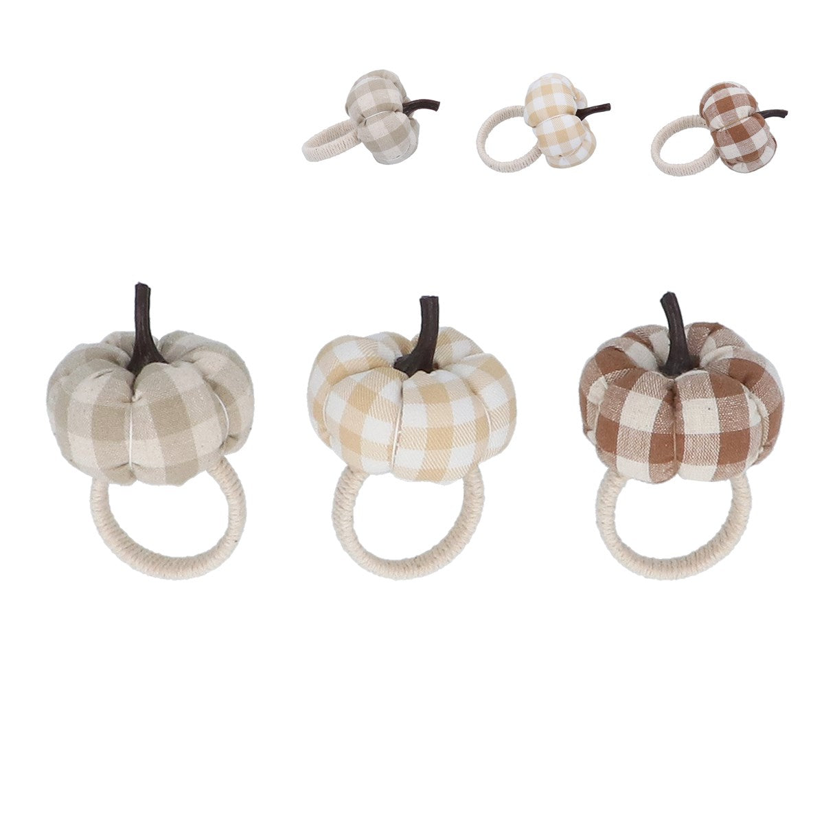 Gingham Pumpkin | Napkin Ring