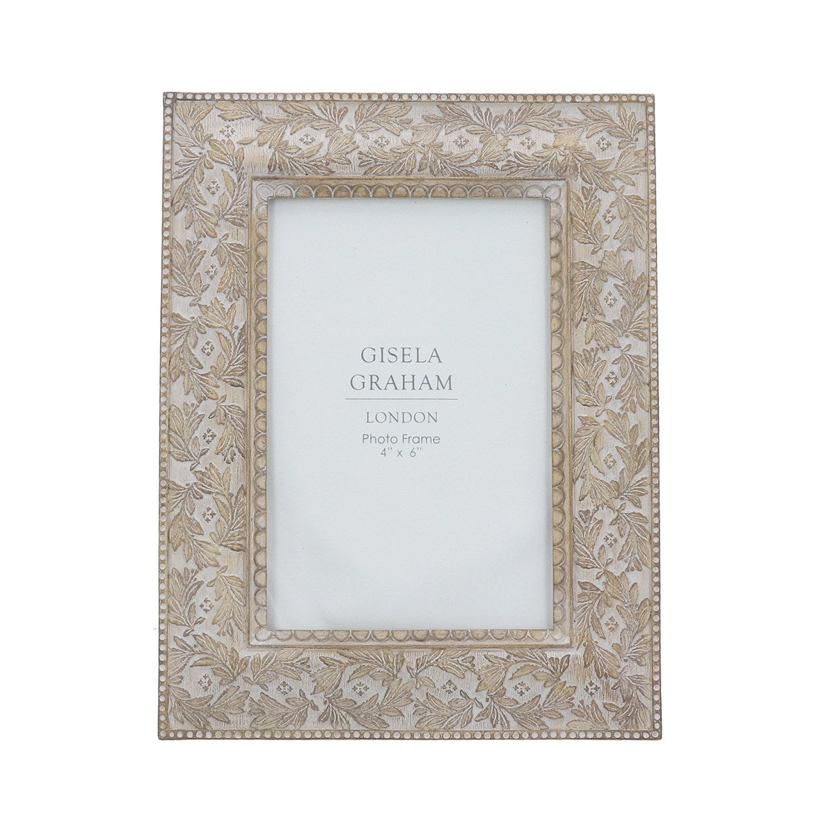 Taupe Leaf Photo Frame | 4 x 6