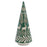 Green Embossed Cone Tree