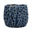 Navy Craters Plant Pot | Large