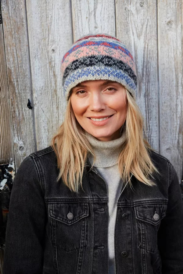 Classic Fairisle Beanie Oatmeal