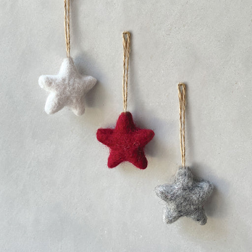 Grey Felt Star