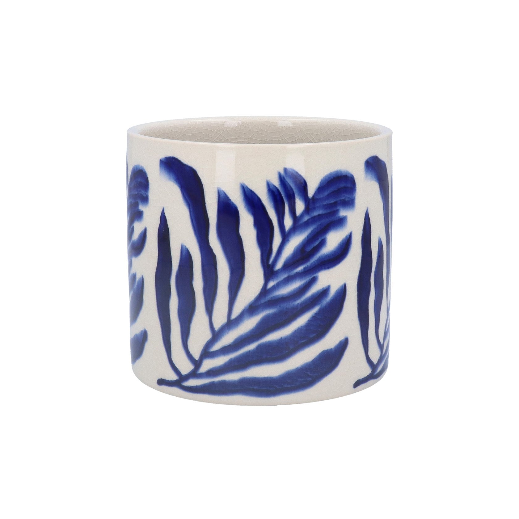 Navy Branch | Ceramic Plant Pot