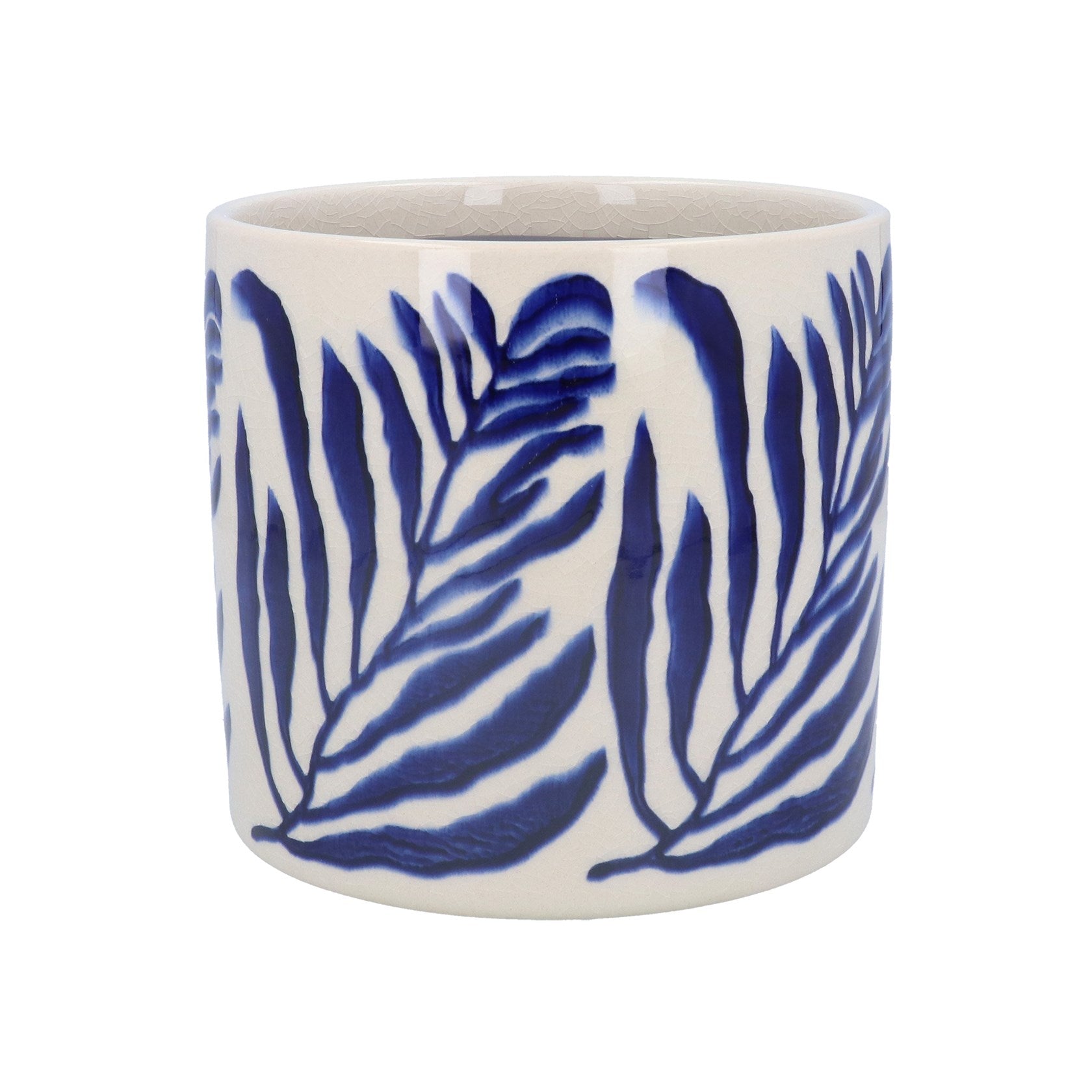 Navy Branch | Ceramic Plant Pot