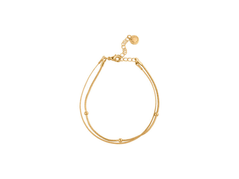 Layla Dotted Layered Bracelet | Gold