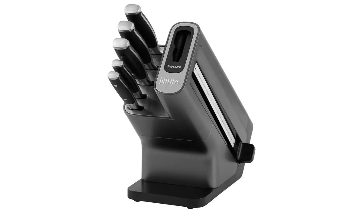 Foodi StaySharp Knife Block with Integrated Sharpener 6-Piece Set