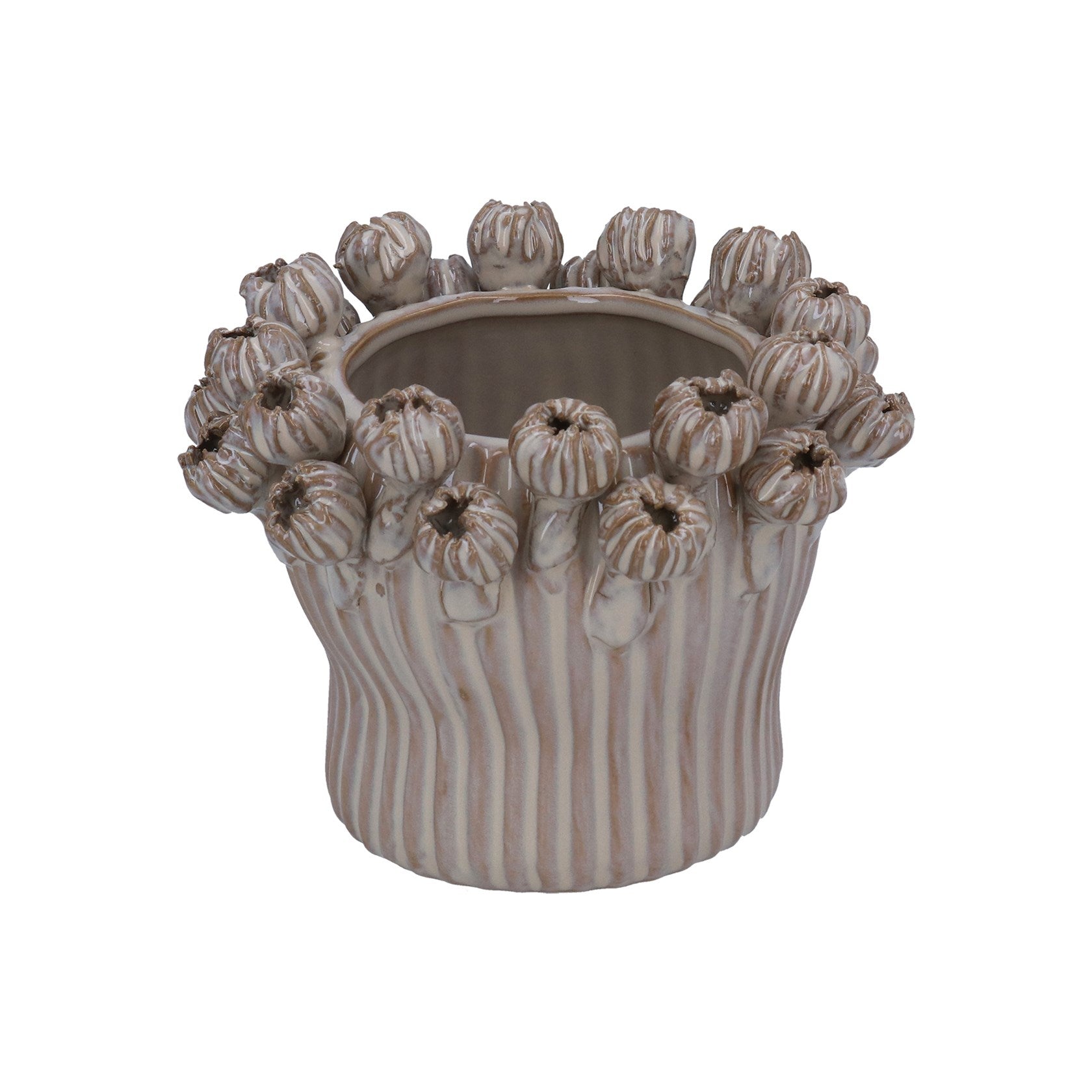 Taupe Seed Head Planter