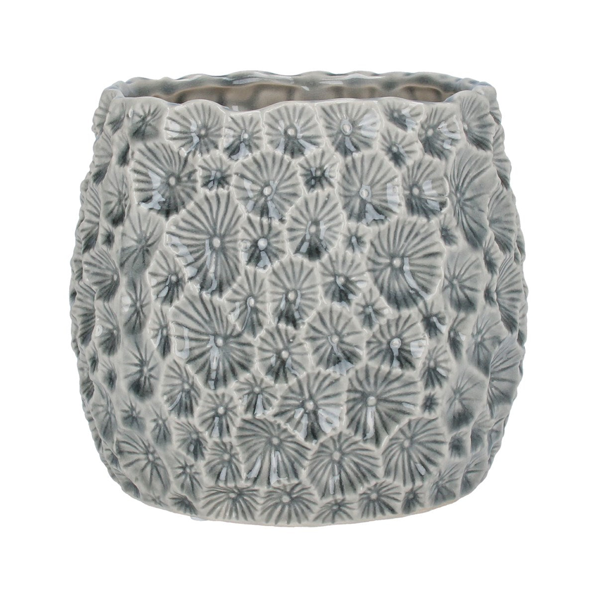 Grey Crater Pot | Large