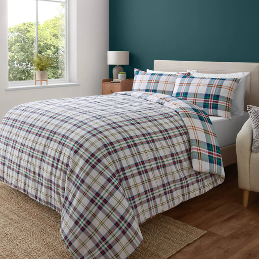 Kelso Check Duvet Set | Green