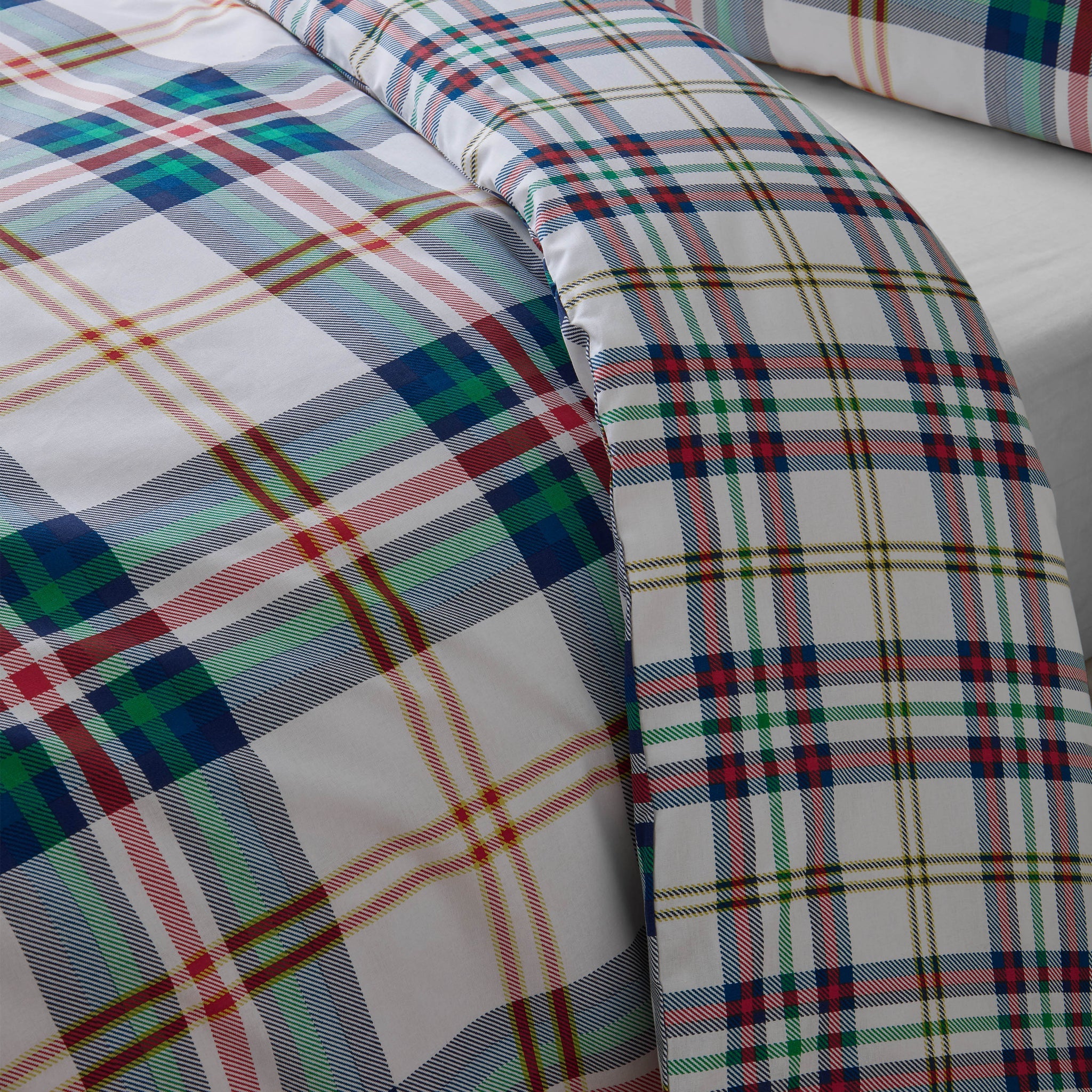 Kelso Check Duvet Set | Green