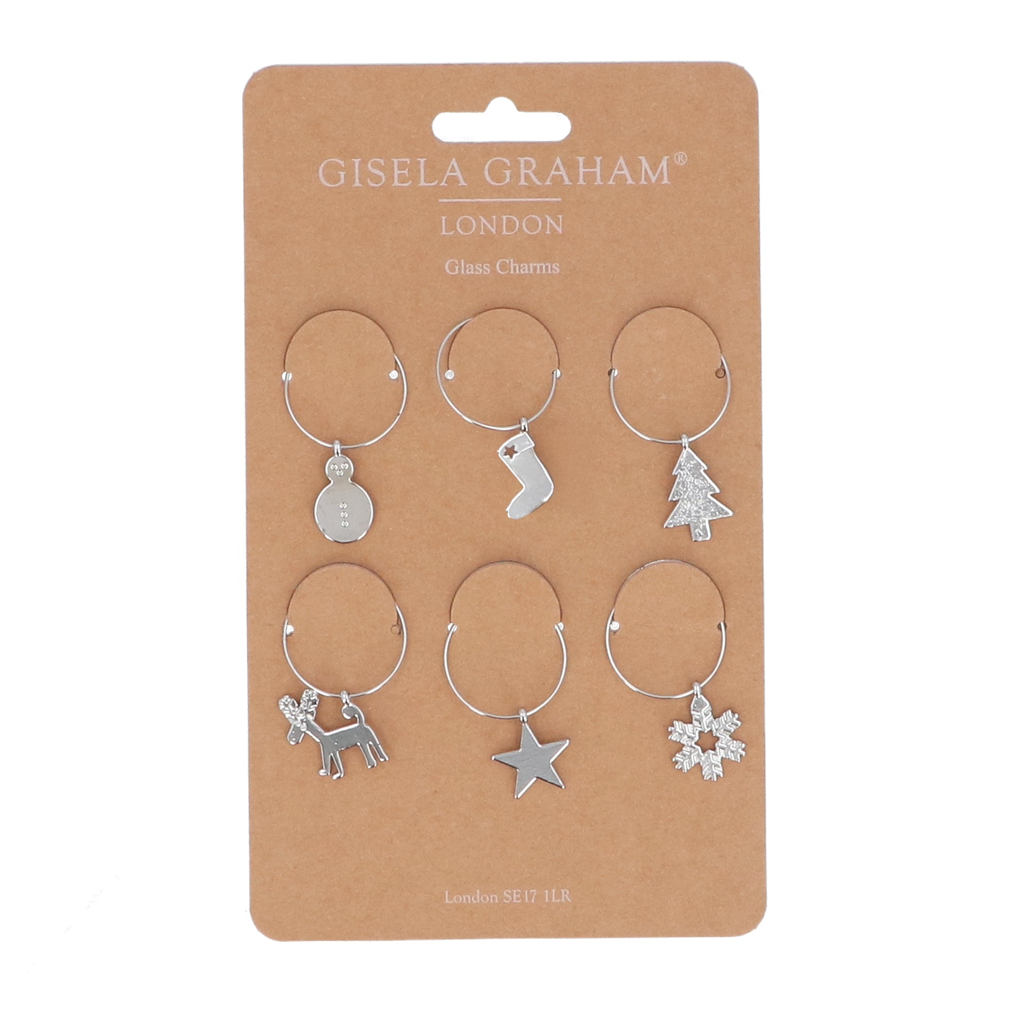 Christmas Glass Charms | Silver