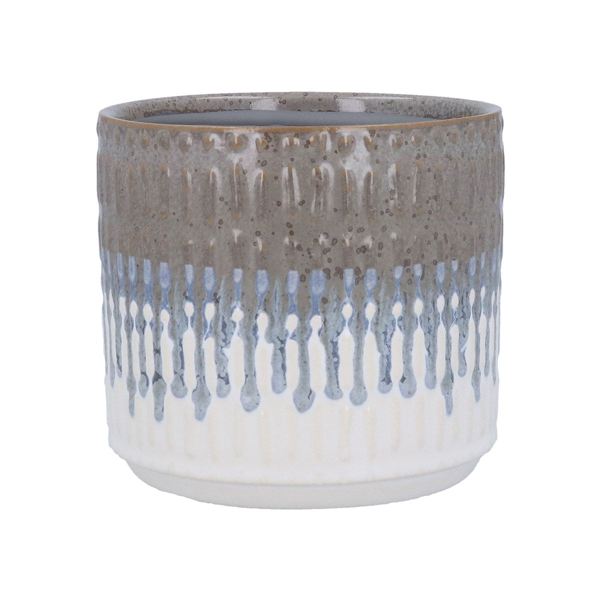 Blue Reactive Glaze Pot | Medium