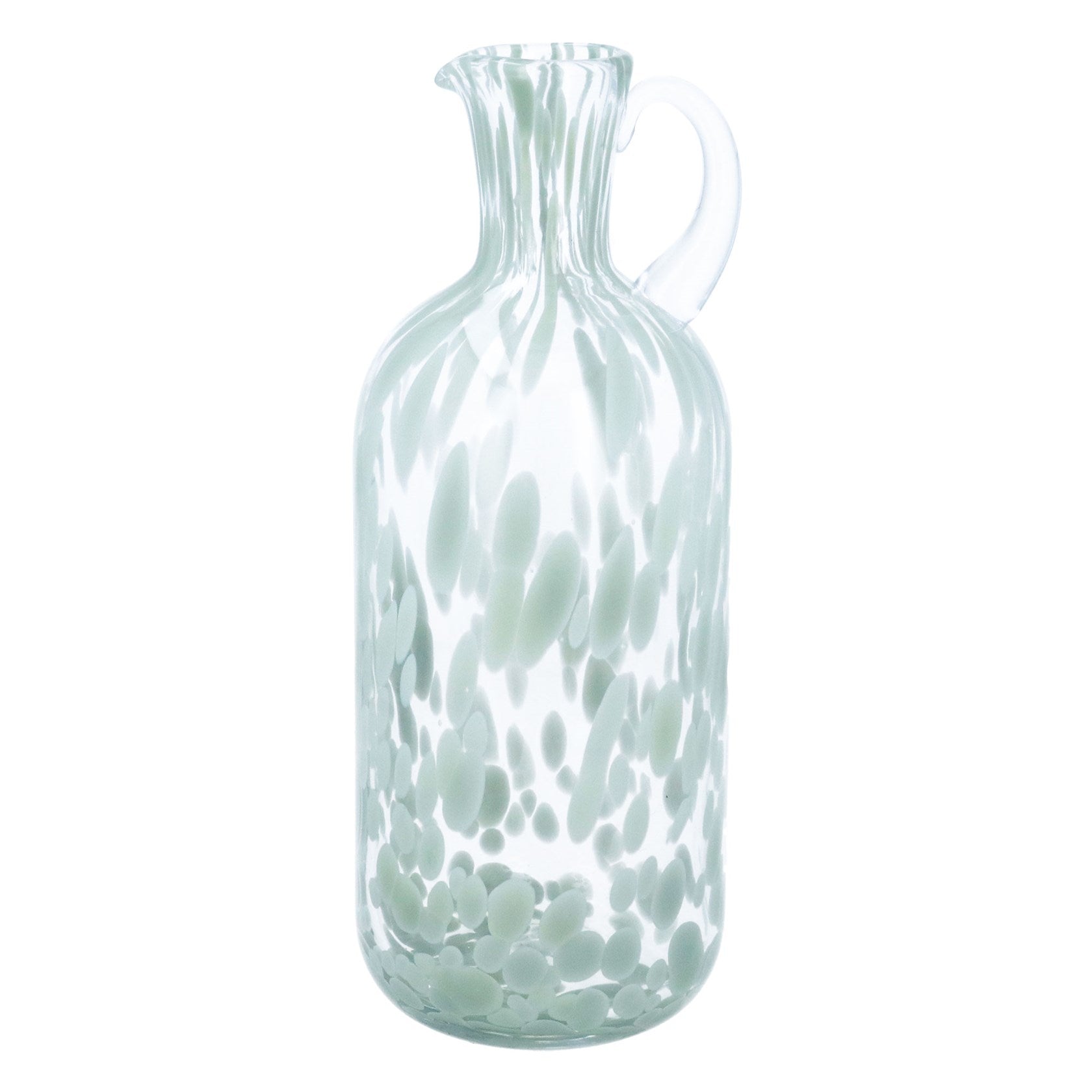 Sage Green Tortoiseshell | Glass Jug