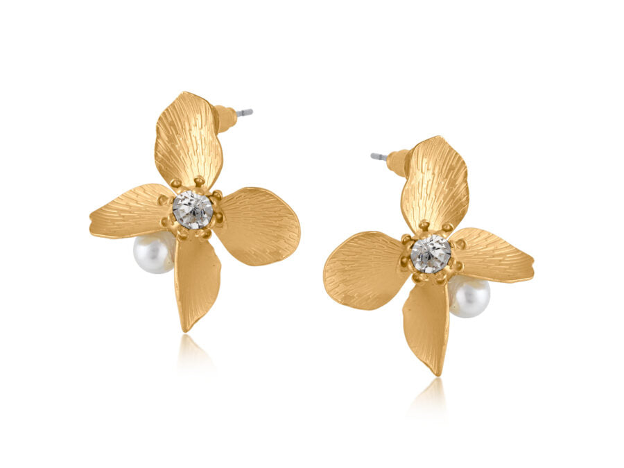 Cordelia Matte Floral Earrings