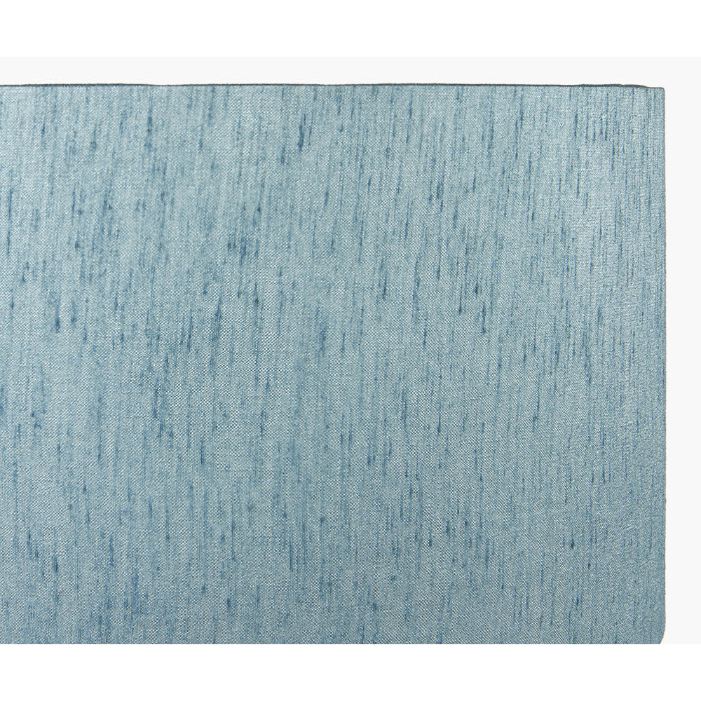 Stellan Duck Egg Slubbed Faux Silk Gold Lined Cylinder Shade