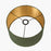 Stellan Green Slubbed Faux Silk Gold Lined Cylinder Shade