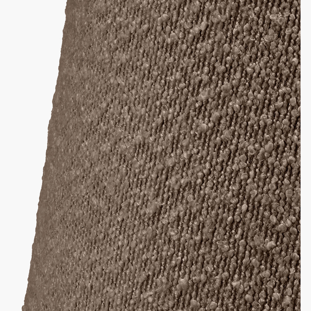 Martigues Mocha Brown Boucle Tapered Lampshade