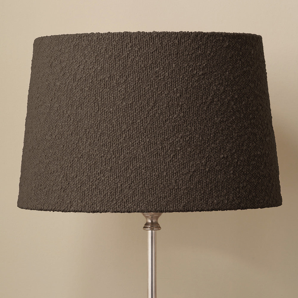 Martigues Mocha Brown Boucle Tapered Lampshade