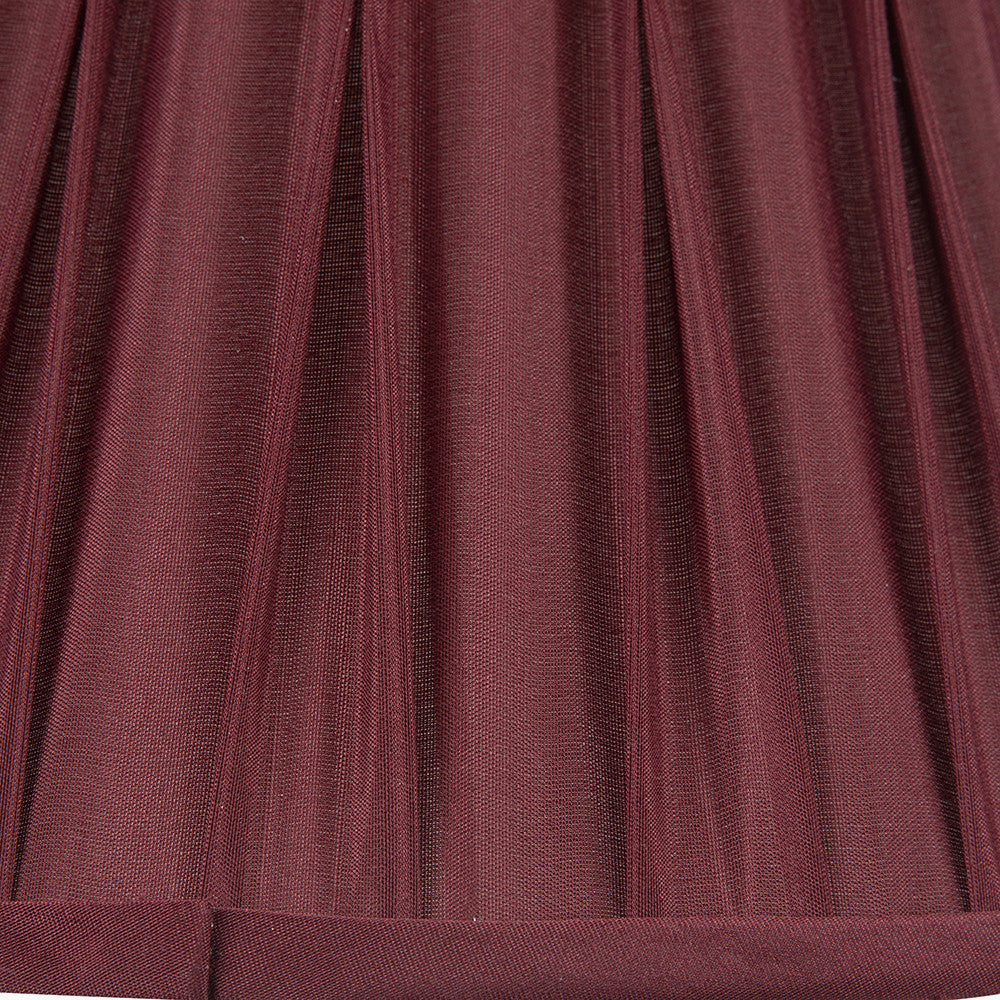 Garbo Mulberry Silk Mix Pinch Pleat Tapered Lampshade | 35cm
