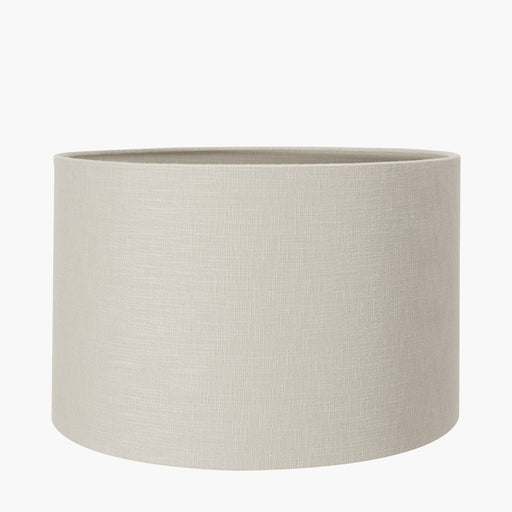 Grey Linen Drum Shade | 40cm