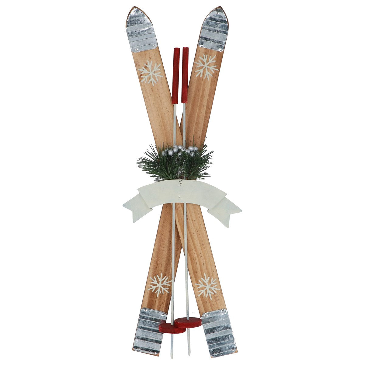 Wood Ornament | Skis