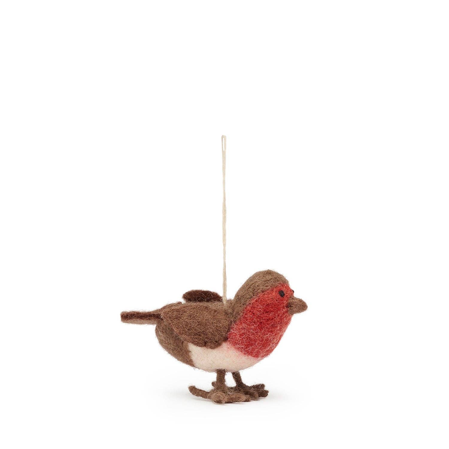 Christmas Robin Felt Bauble