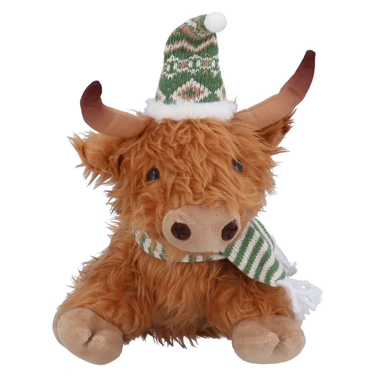 Sitting Highland Cow | 30cm Plush Ornament