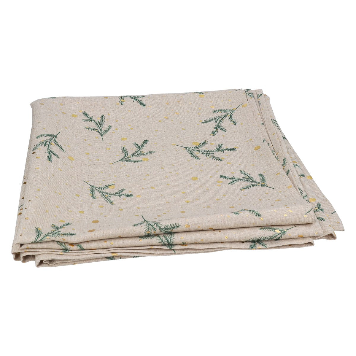 Sprigs/Gold Snow | Fabric Tablecloth