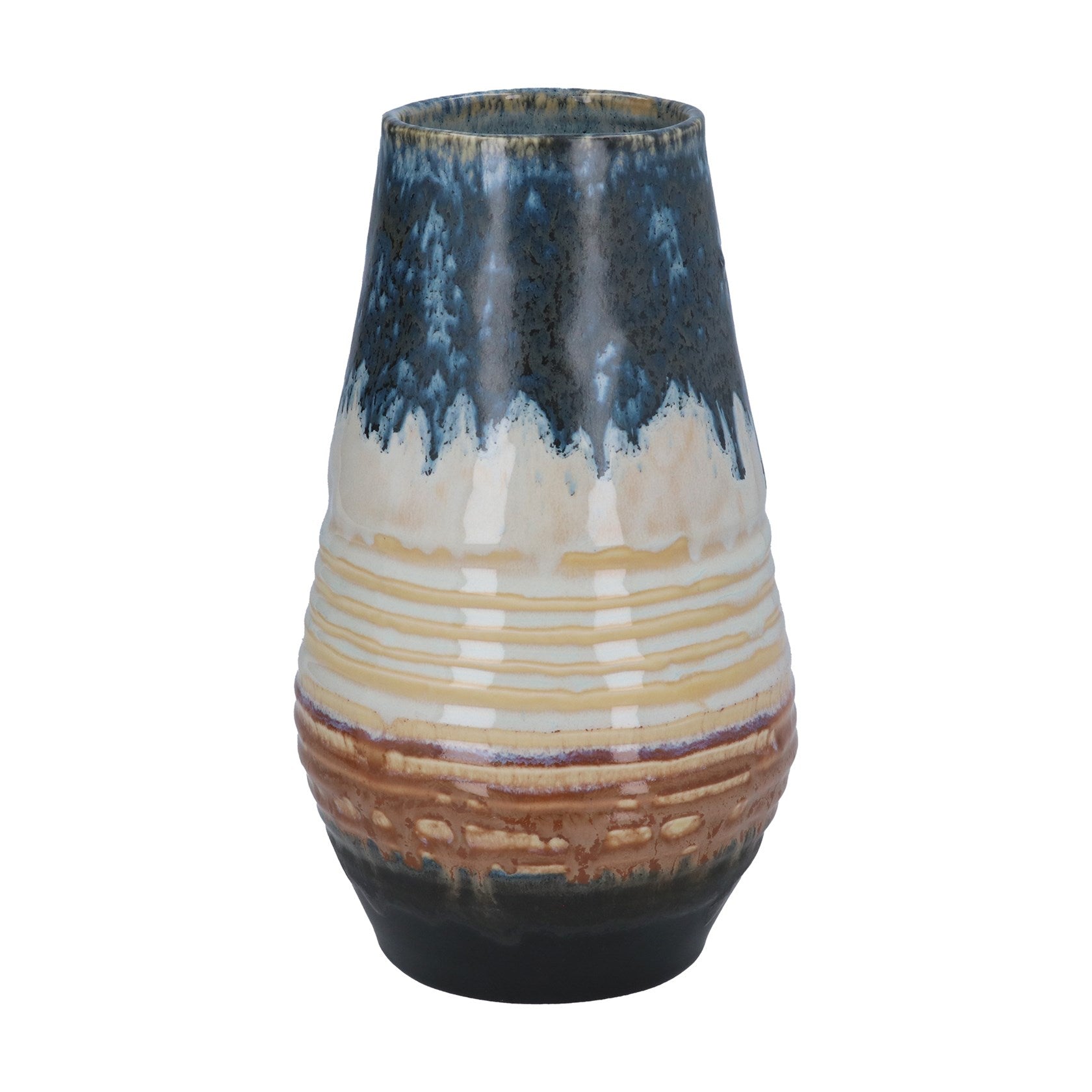 Blue Reactive | Stoneware Floating Vase