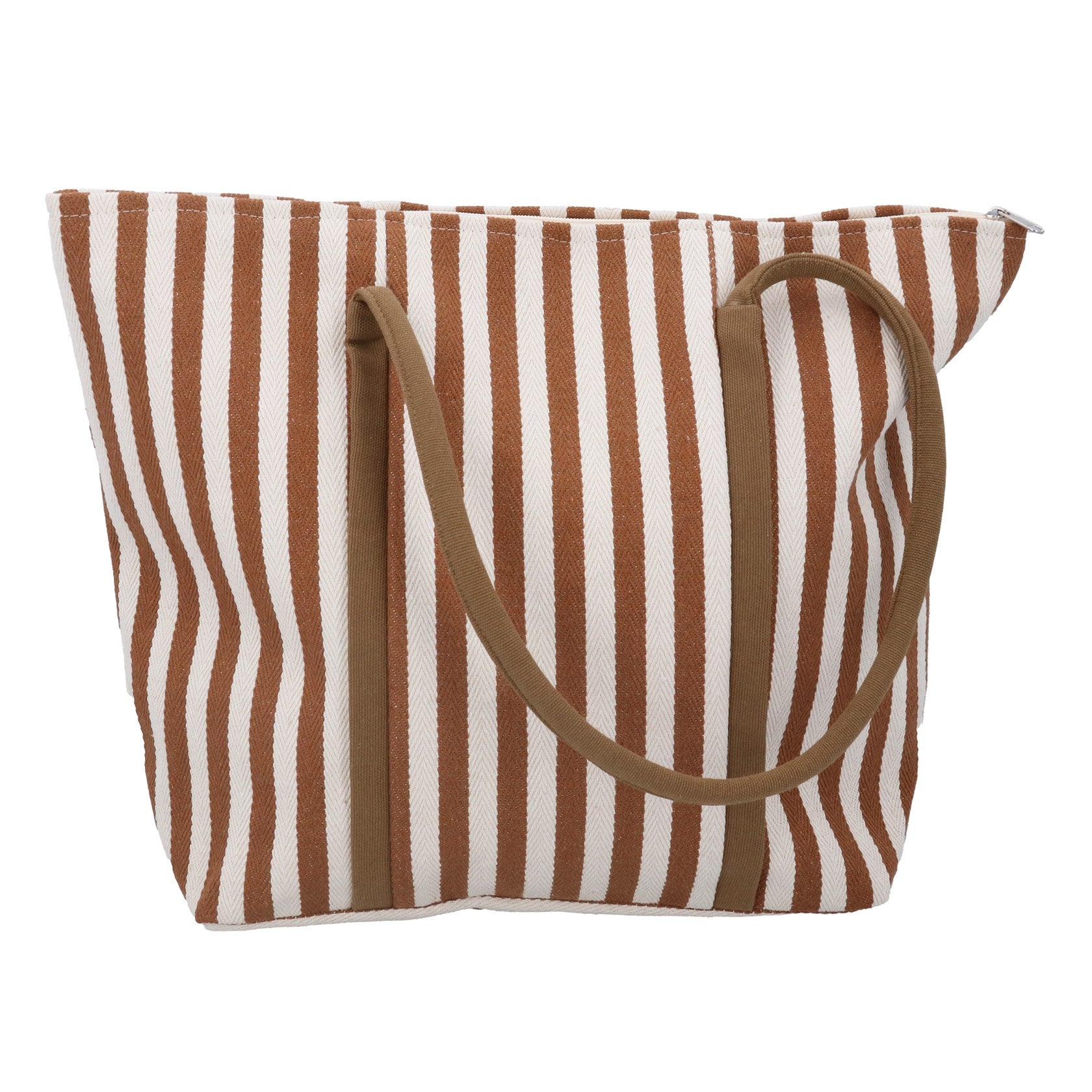 Vertical Stripe | Canvas Shopper Bag