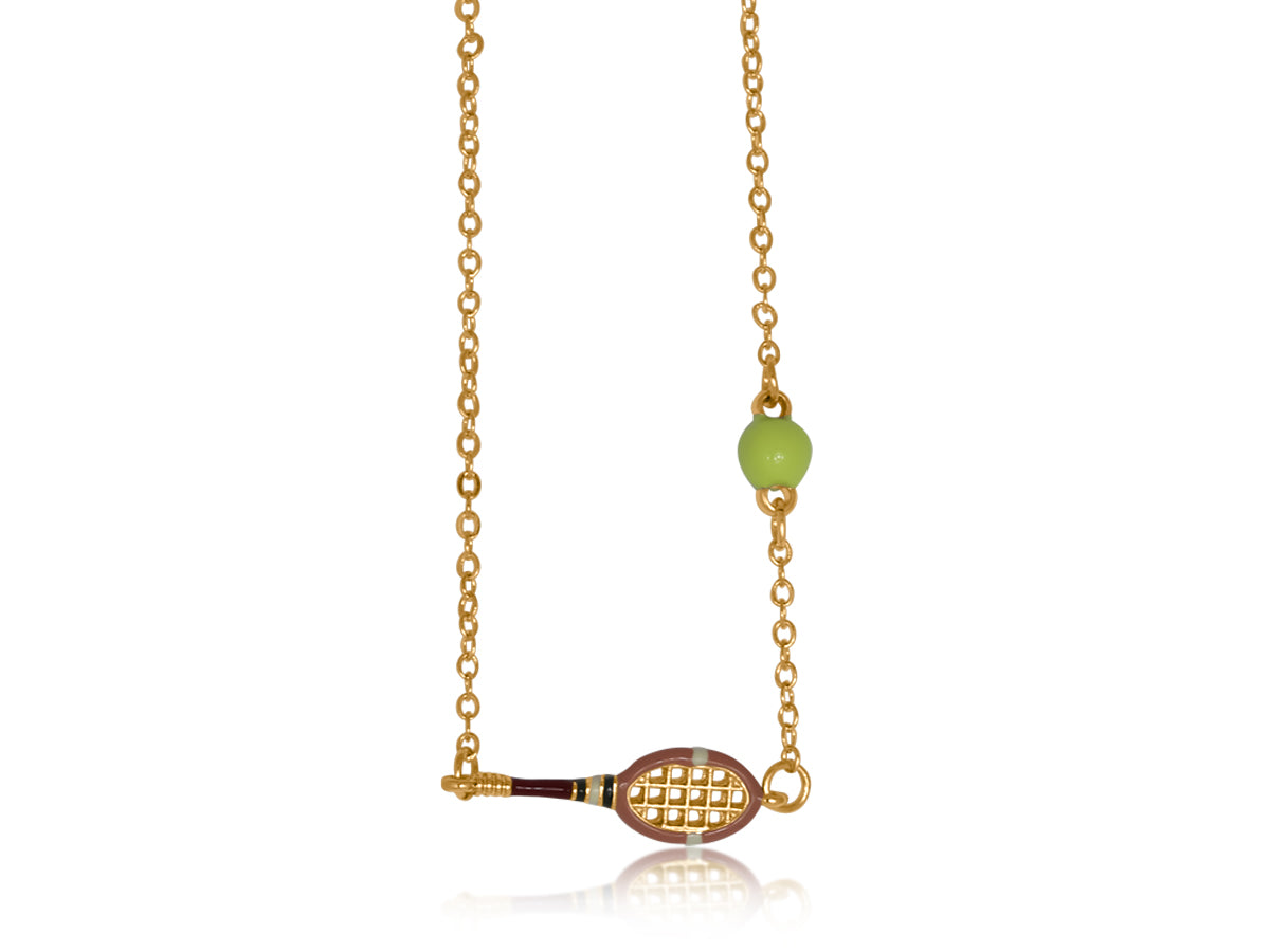 Steffi Tennis Necklace | Gold