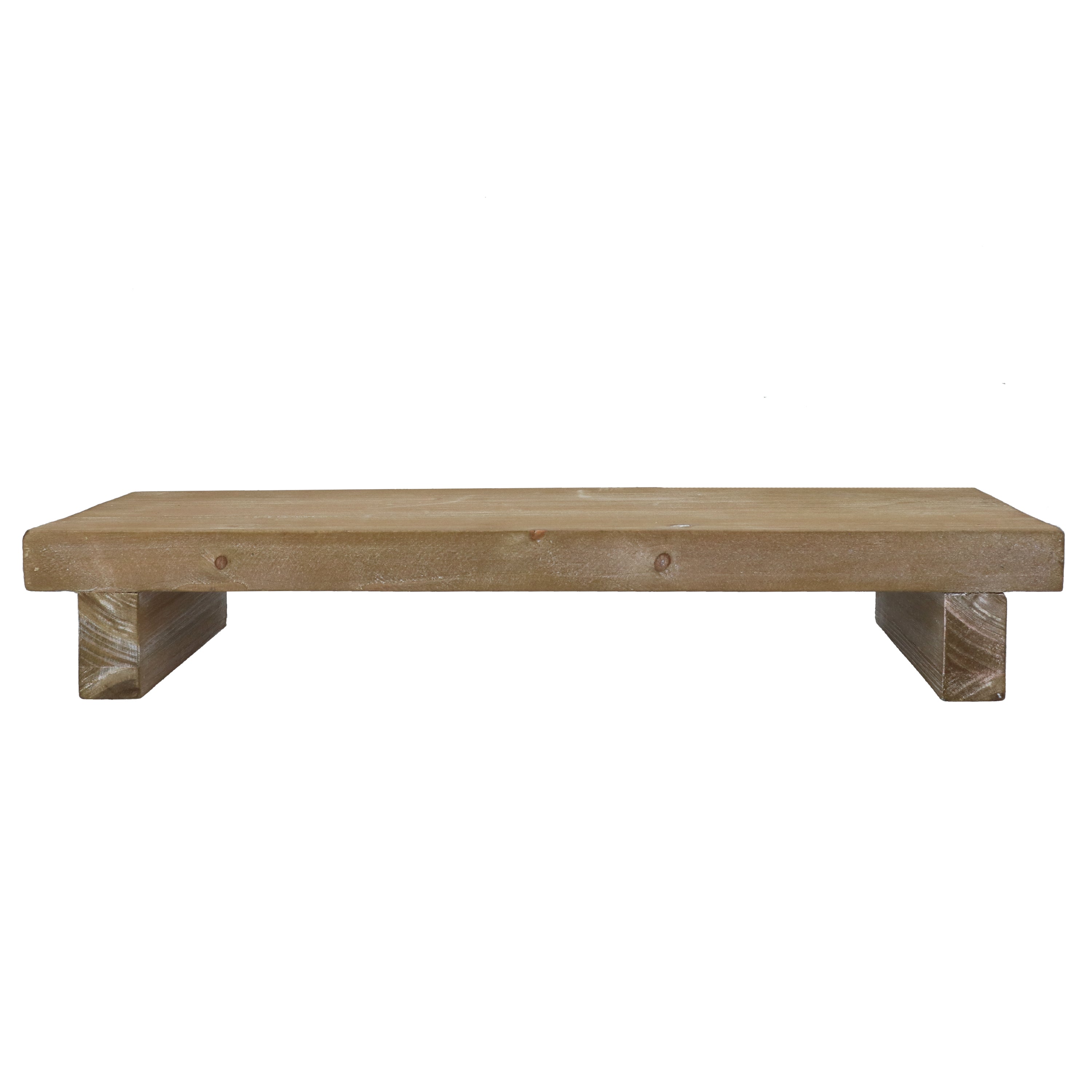 Natural Rectangle Riser | Wood Decoration