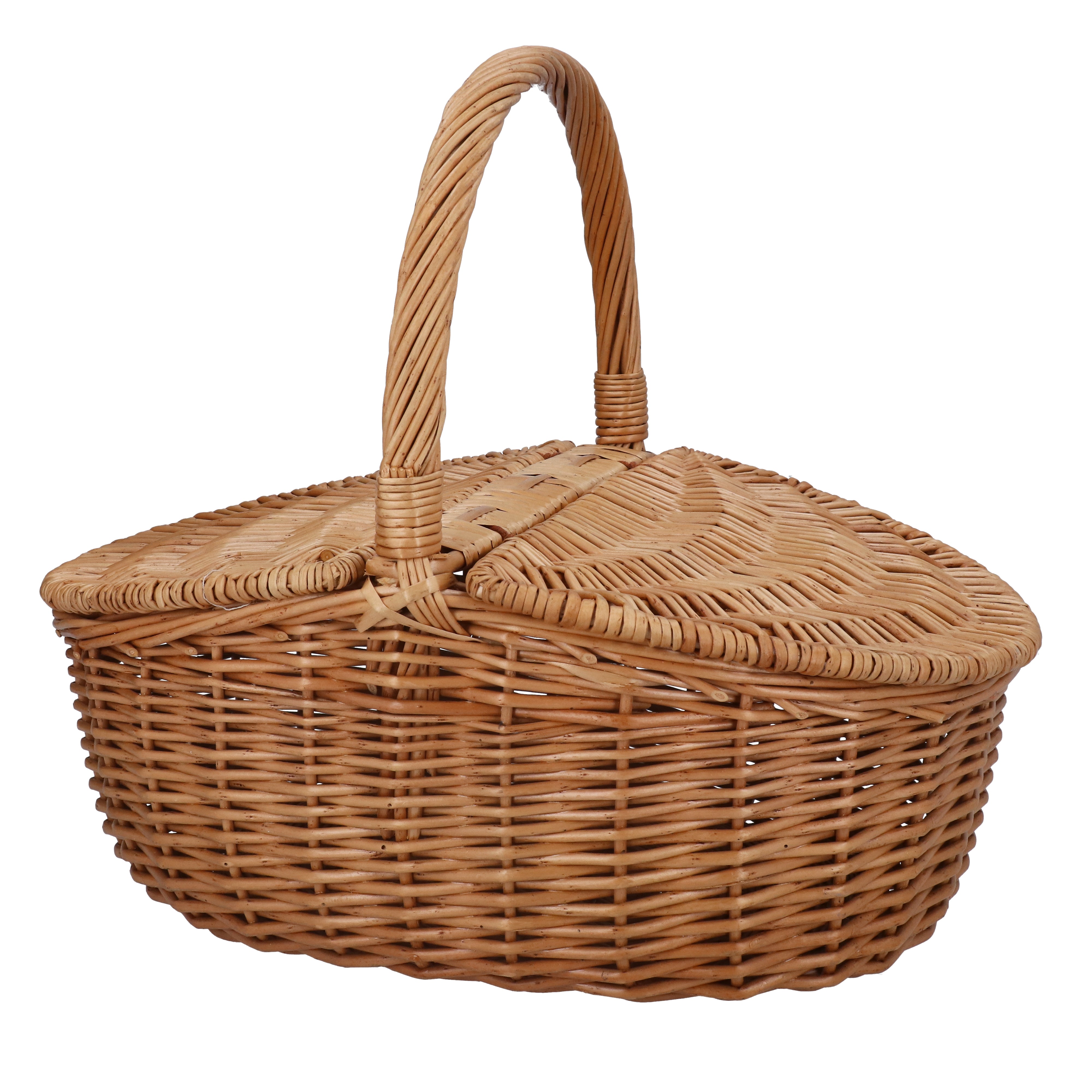 Wicker Oval Picnic Basket