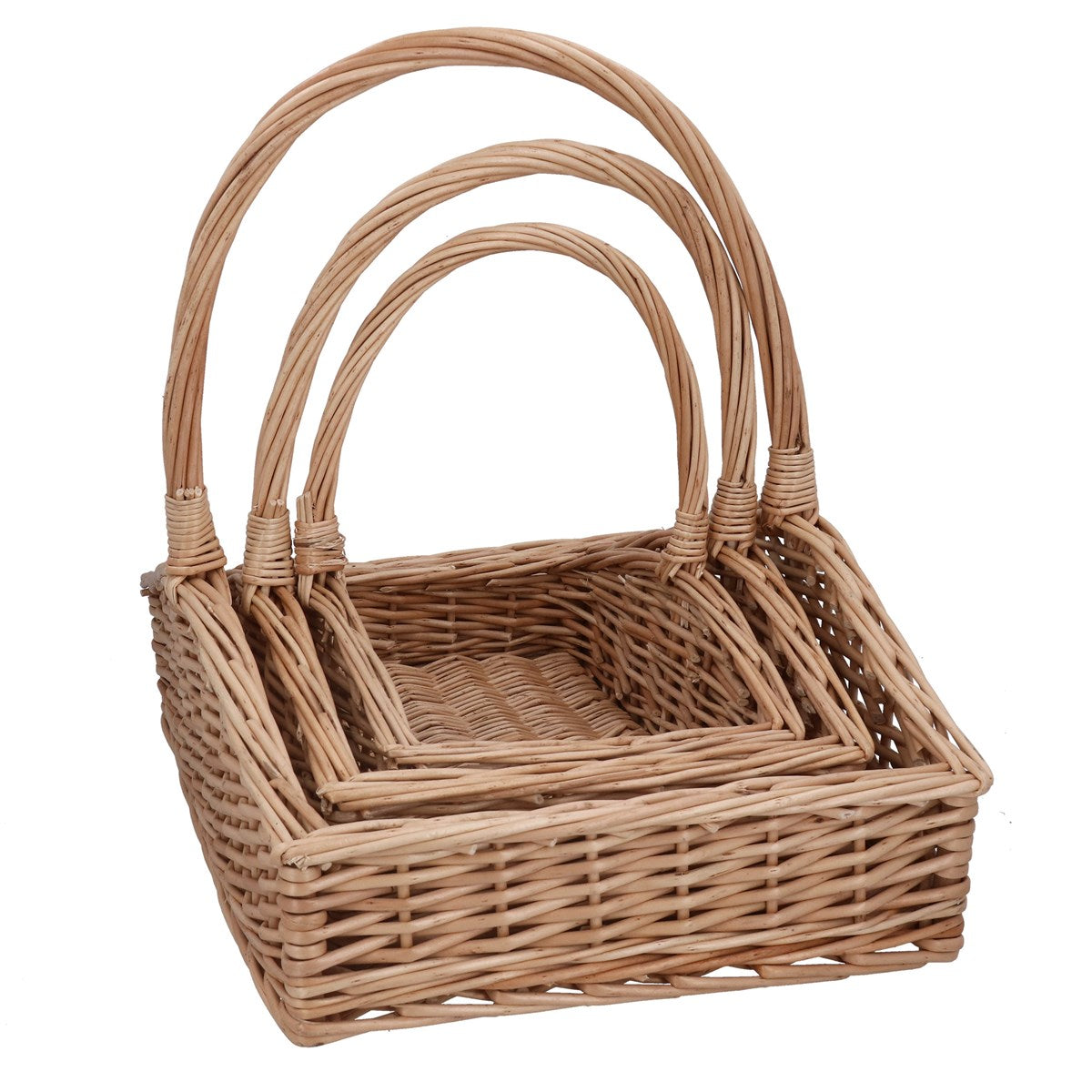 Straw Basket | Wicker Rectangle w Handle