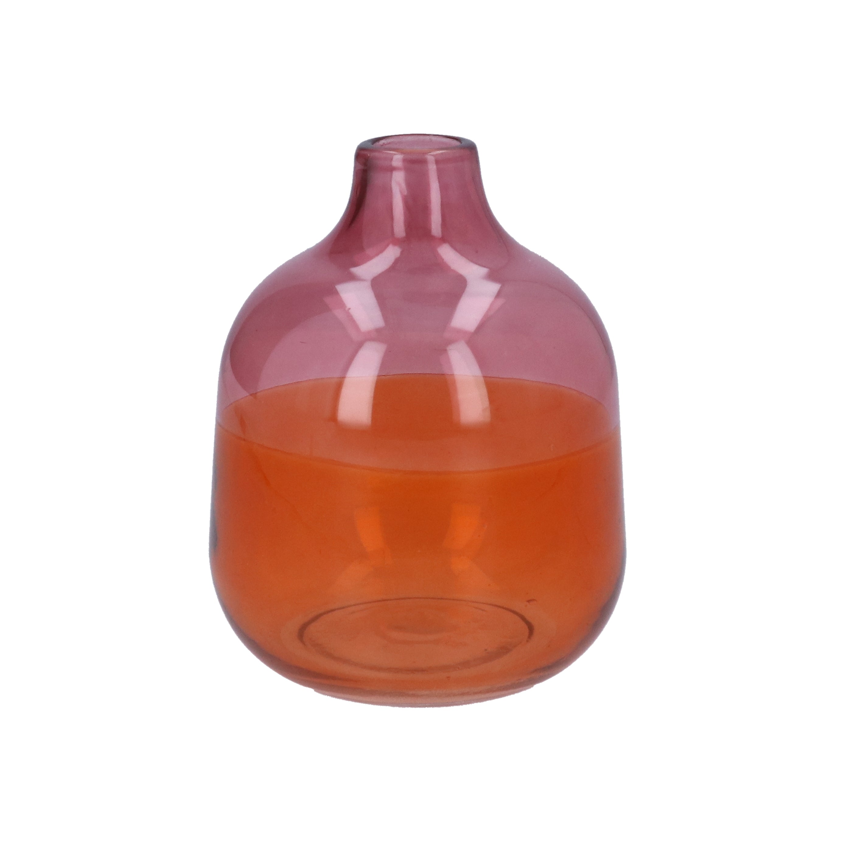 Glass Vase | Orange Two-Tone