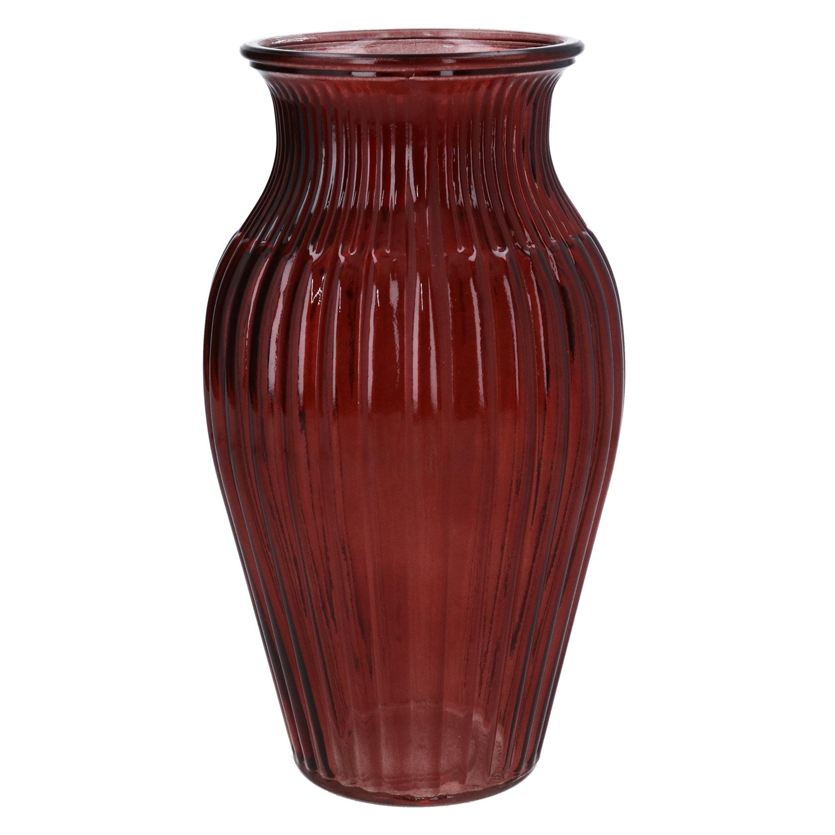 Burgundy Glass Vase