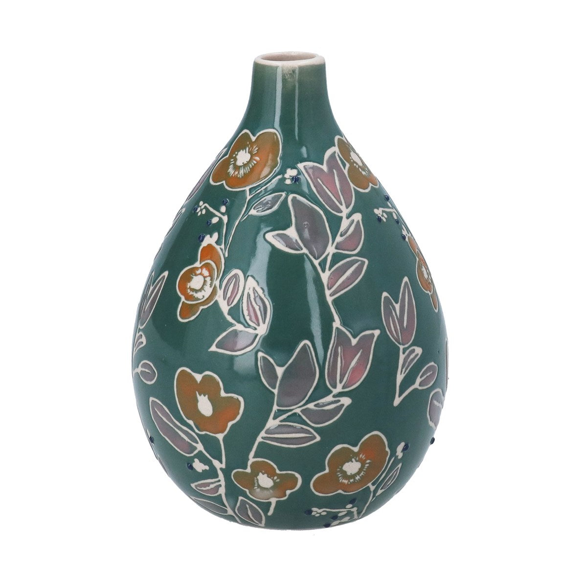 Stoneware Floral | Pear Vase