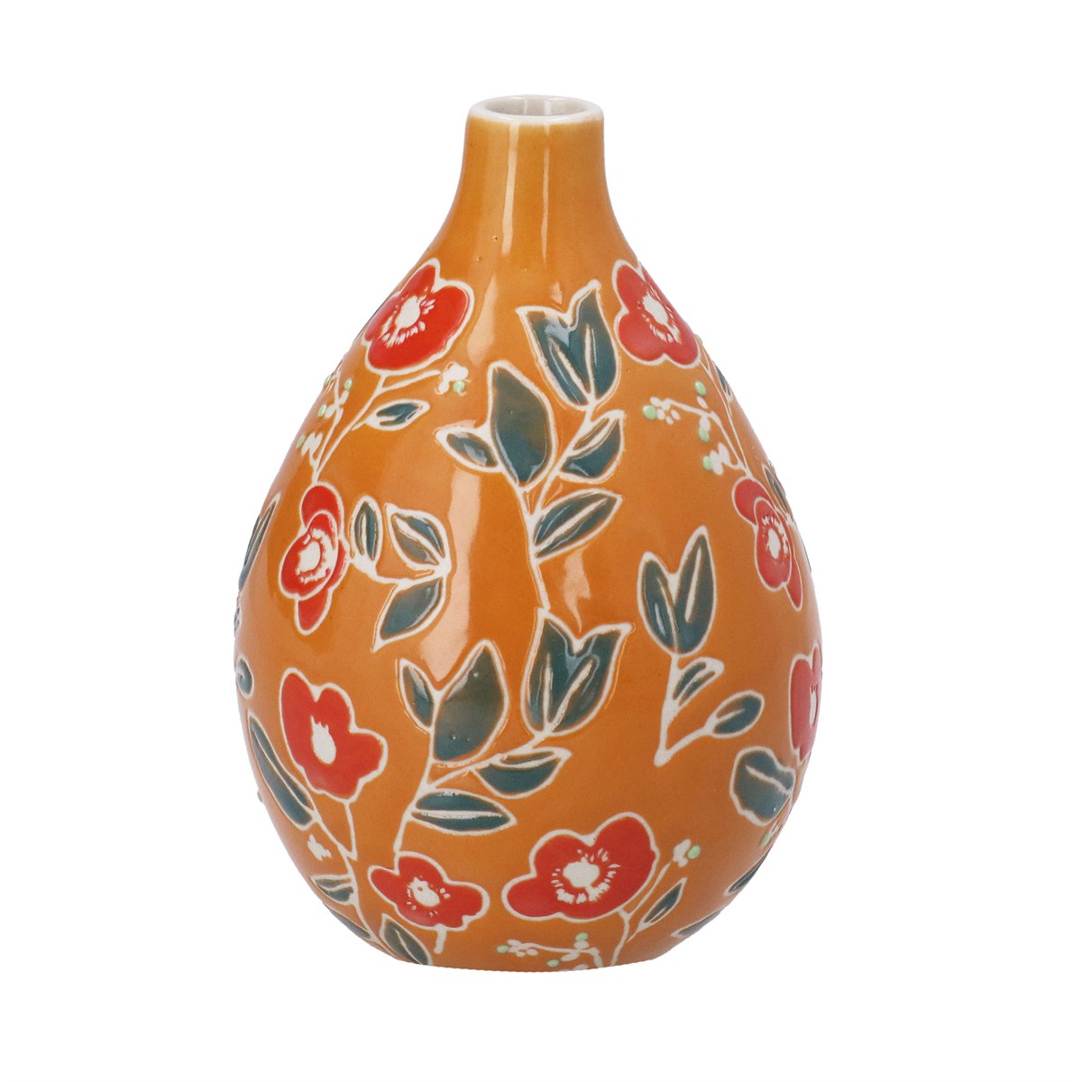 Stoneware Floral | Pear Vase