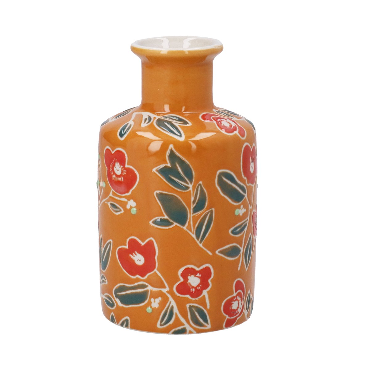 Stoneware Floral | Bottle Vase