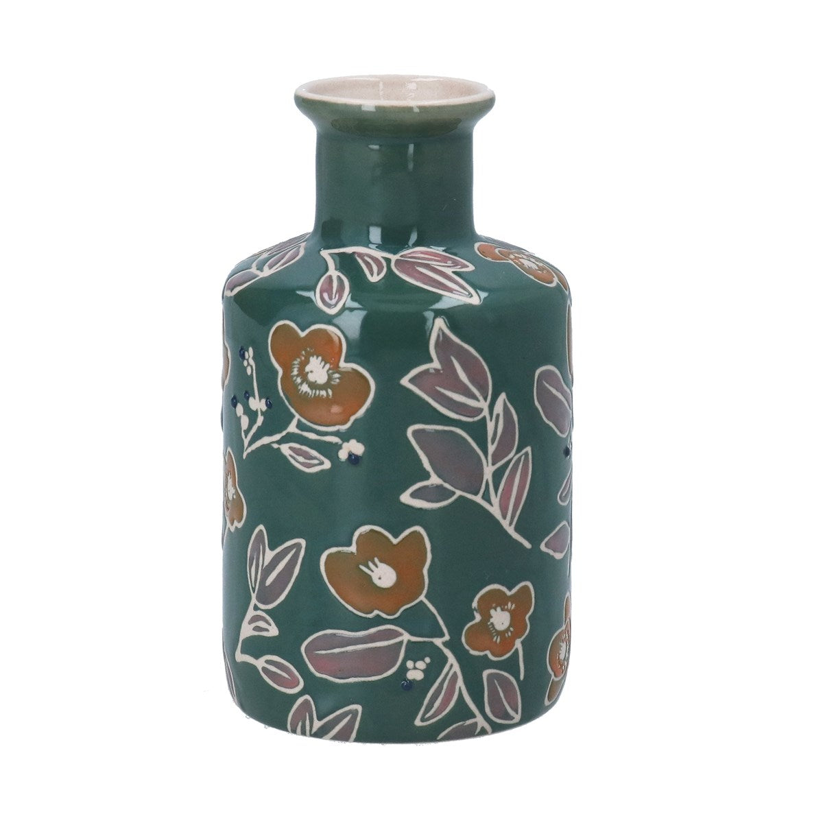 Stoneware Floral | Bottle Vase