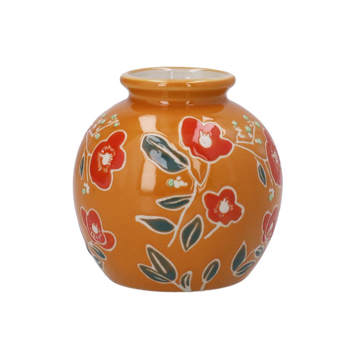 Stoneware Floral | Ball Vase