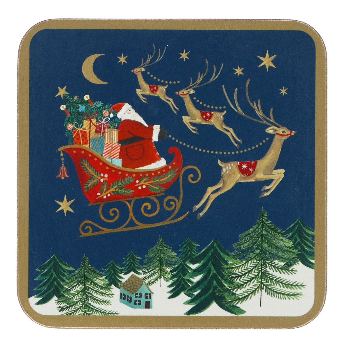 Nostalgia Sleigh | Coasters Set of 4