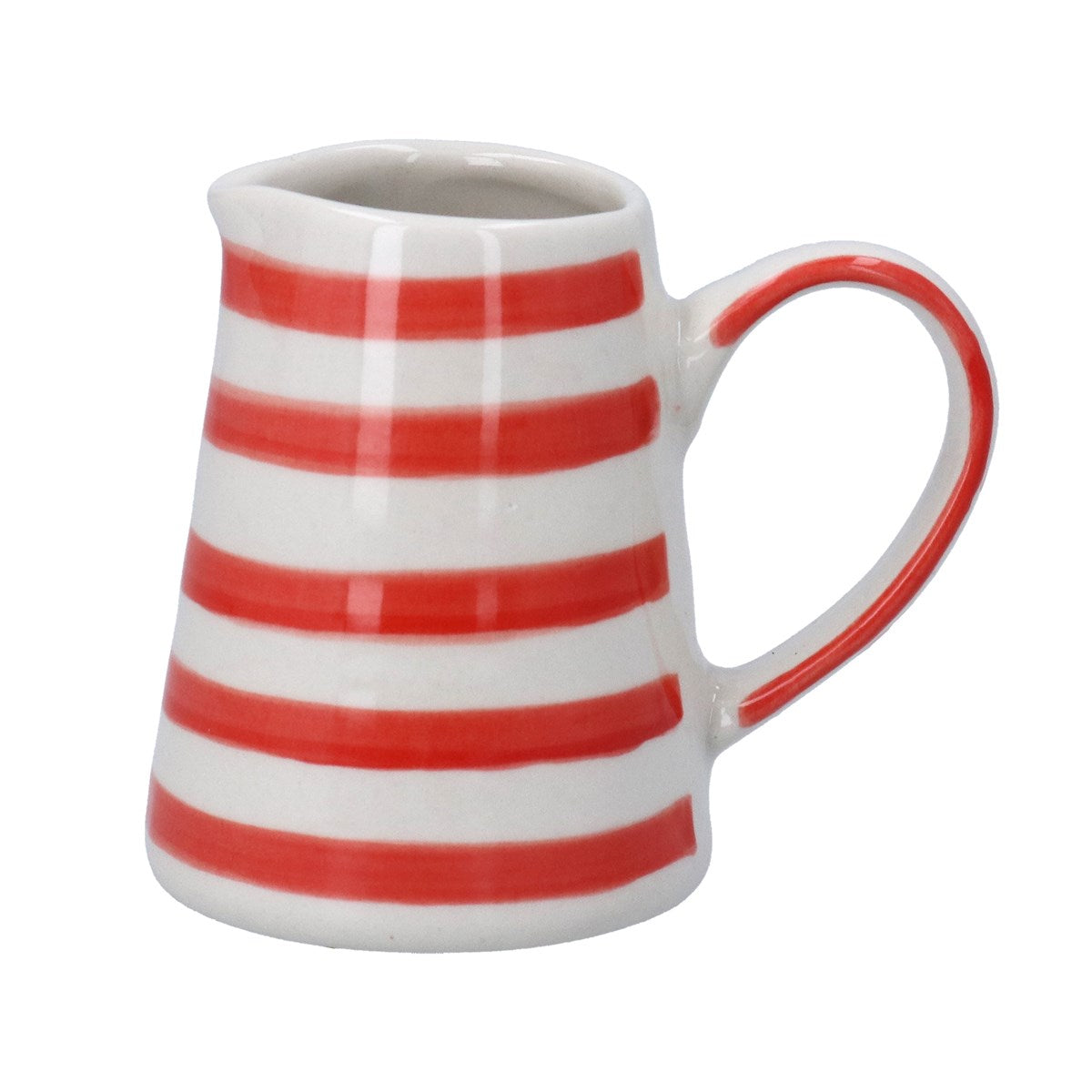Red Stripe | Stoneware Mini Jug
