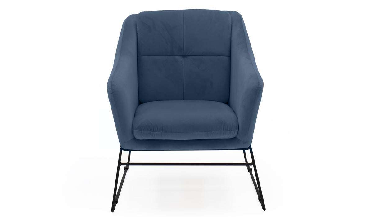 Kevin Blue Accent Chair