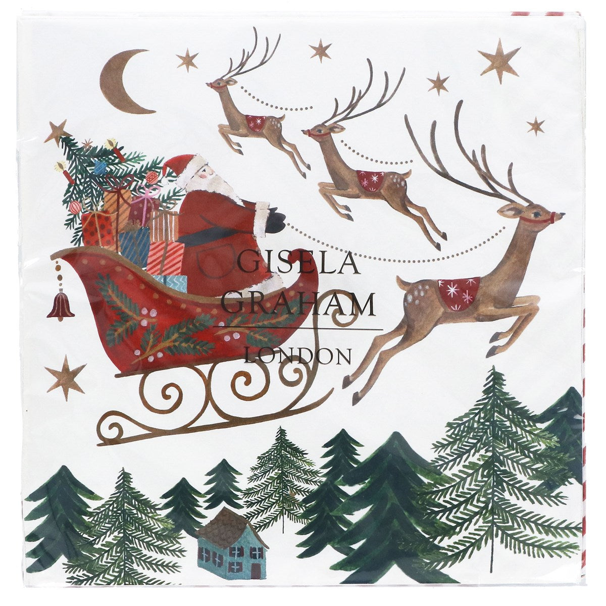 Santa in Sleigh | Napkins
